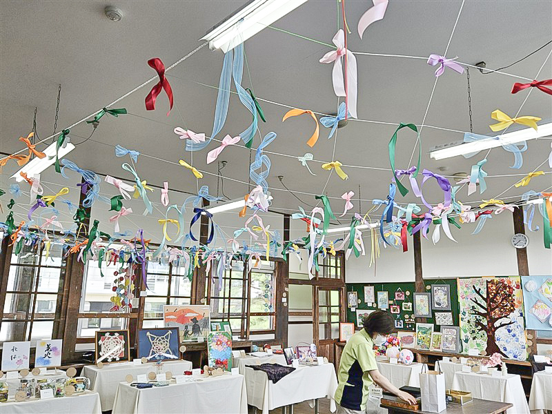 ご来場者様による「リボンアート」