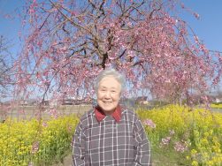 桜と記念撮影📷｜長岡三古老人福祉会